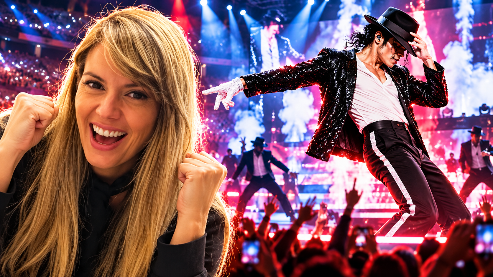 Melissa Ferraz Esposito Attends Rodrigo Teaser’s Michael Jackson Tribute Show in Fort Lauderdale